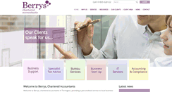Desktop Screenshot of berrysaccountants.co.uk